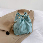Woven Mini Bucket Bag