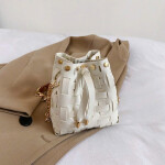 Woven Mini Bucket Bag