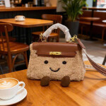 Happy Teddy Mini Top-Handle Bag