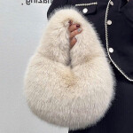 Cloud Fur Hobo Bag