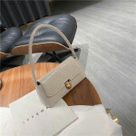 Luna Croc-Embossed Shoulder Bag