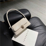 Luna Croc-Embossed Shoulder Bag