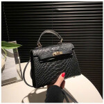 Aria Croc-Embossed Top-Handle Bag