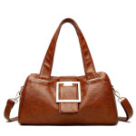 Bella Buckle Soft Leather Handbag
