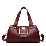 Bella Buckle Soft Leather Handbag