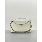 Serene Curve Soft Leather Shoulder Bag