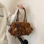 Vintage Rider Multi-Pocket Shoulder Bag