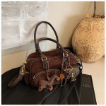 Vintage Rider Multi-Pocket Shoulder Bag