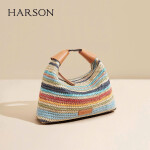Harson Rainbow Woven Hobo Bag
