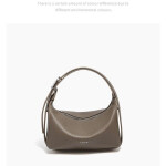 Foxer Minimal Pebbled Leather Shoulder Bag