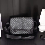 Men’s Classic Checkered Crossbody Bag