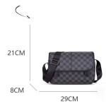 Men’s Classic Checkered Crossbody Bag