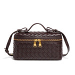 Luxe Quilted Double-Zip Crossbody Bag