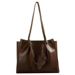 Minimal Classic Leather Tote